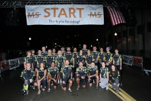 Team Superior at the start of Day 1 of the 2012 Bike MS: The Mother Road Ride