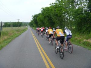 About mile 75 of the 2012 Flower Power Ride in Muskogee, OK