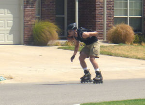 Rollerblading is a great way to take the same muscle groups we use in riding, and use them in an entirely different way.