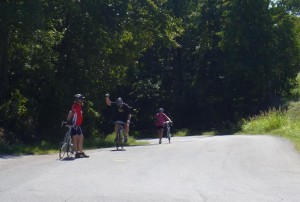 Danny conquers Pump Back Hill on the 2012 Dam J.A.M.