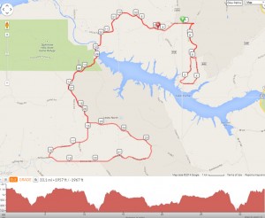 Four series climbs, large rollers, fast, winding descents. In short: awesome.